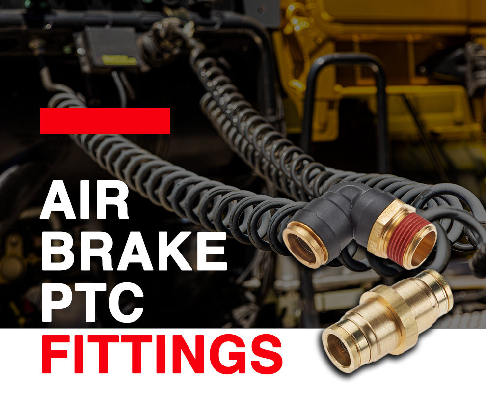 Air Brake D.O.T. Composite & Brass Push-to-Connect Fittings (PTC)