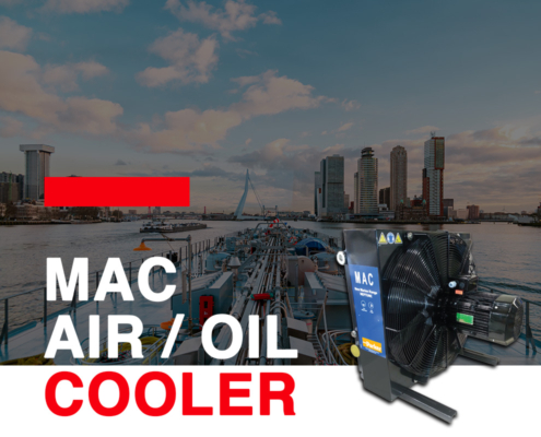 Parker MAC Air Oil Cooler with AC Motor for Marine Applications